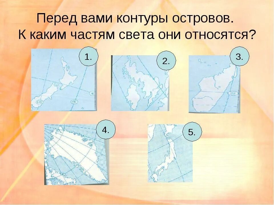 Расположенные в разных частях