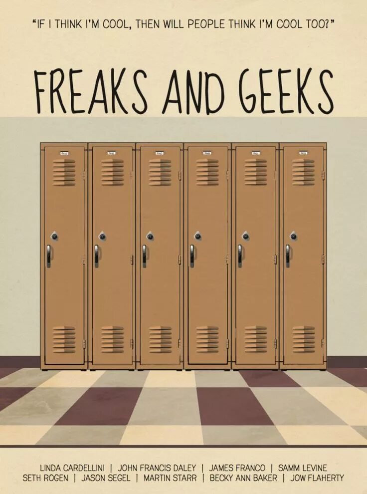 Hide and geek перевод книги. Freaks and geeks постер. freaks and geeks, 1999 series poster. geeks series poster. freaks out 2025 фильм poster.