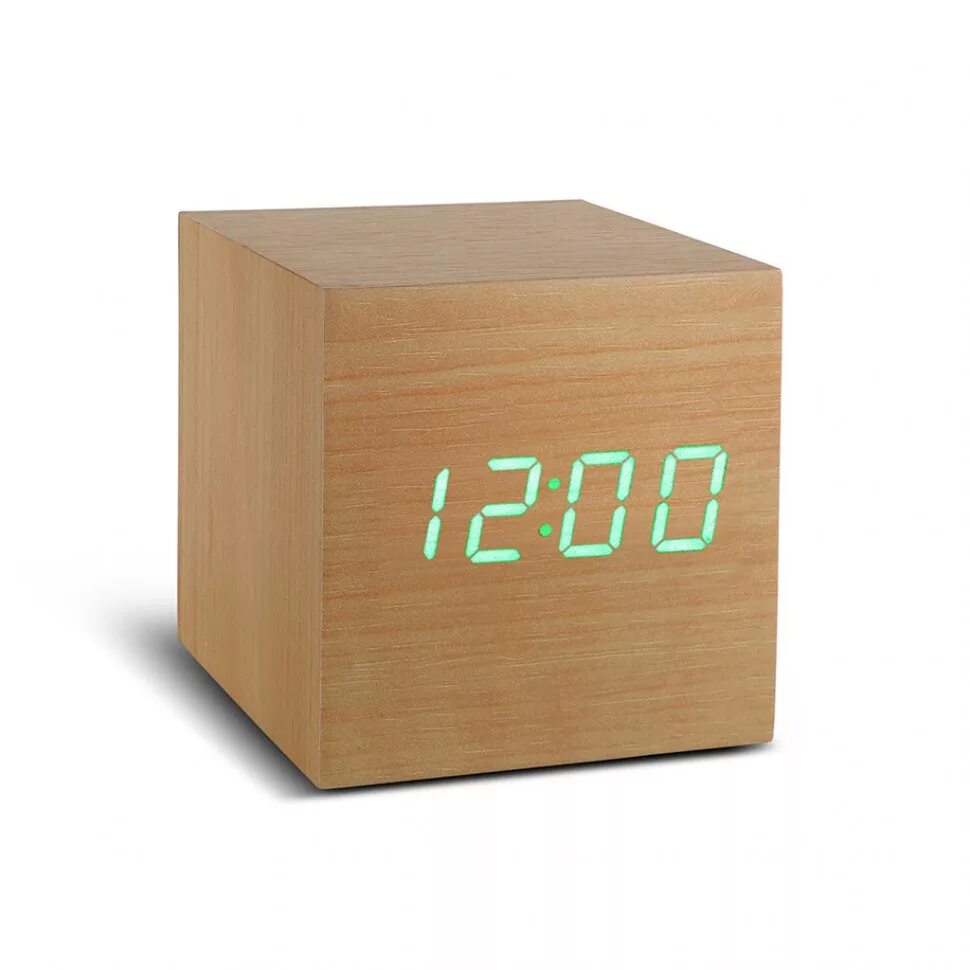 Часы cube. Часы Cube click Clock. Часы электронные настольные деревянные. Часы кубик деревянный. Настольные часы кубик.