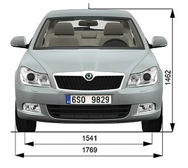 Octavia габаритные размеры. Skoda Octavia a5 габариты.