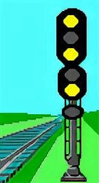 Маршрутный желтый мигающий. Сигнал желтый мигающий светофор ж д. Сигнал три жёлтых на входном светофоре. Железнодорожный светофор. Маршрутный светофор два желтых.
