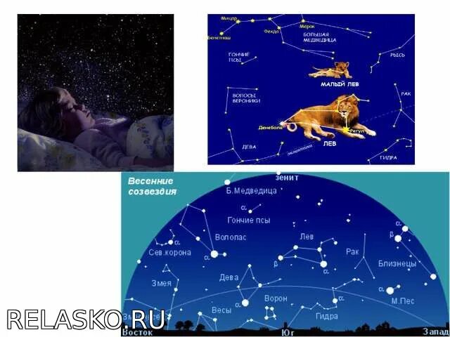 Презентация звездное небо весной 2 класс. Весенние созвездия. Весенние созвездия и звезды. Созвездие весеннего неба Лев. Летне весенние созвездия.