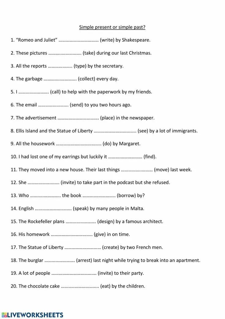 Present past future passive упражнения. Present simple past simple упражнения. Present and past simple Passive Worksheets. Present simple Passive упражнения. Present simple Passive exercises.