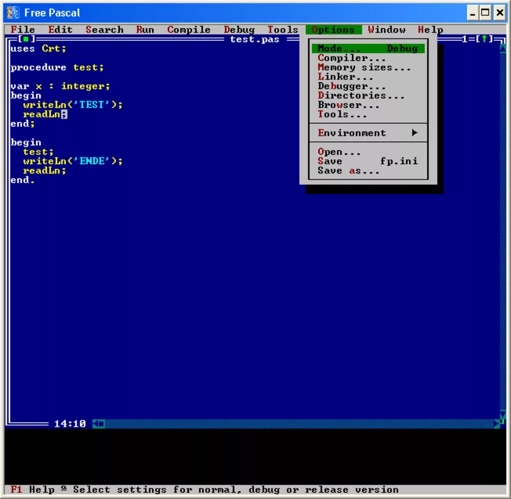 Ide для Паскаля. Turbo Pascal 3.0. Pascal для windows 10