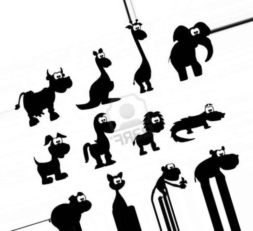 Забавные силуэты. Силуэт испуганного кота. Забавные силуэты. Забавные силуэты. Черные рисунки.