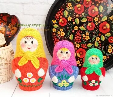 Матрешки крючком описание