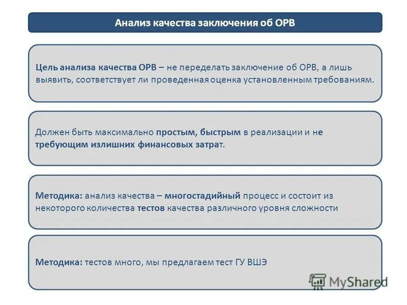 заключение об оценке регулирующего воздействия