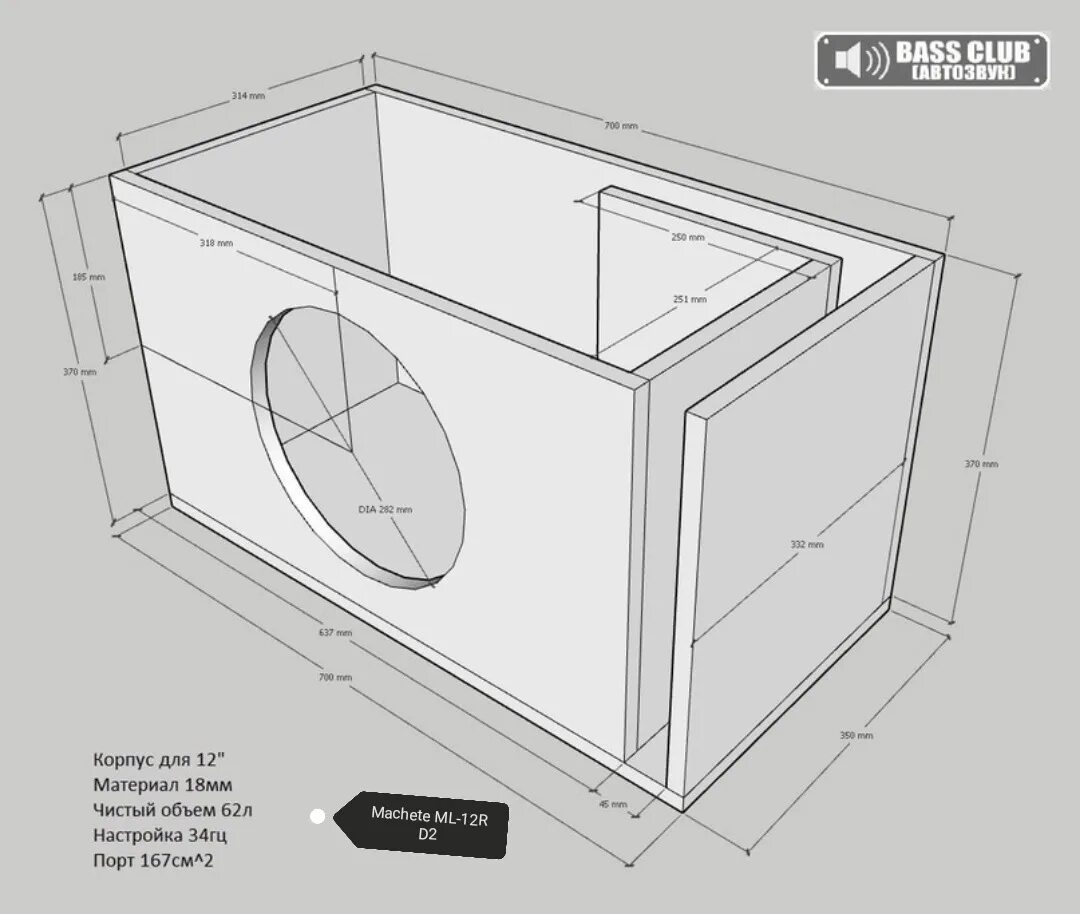 Короб под сабвуфер Machete ml12. Короб под Machete MF-12 d2. Сабвуфер Machete ml-12r d2. Короб под саб 12 Machete MF 12 S. Мачете лайт р