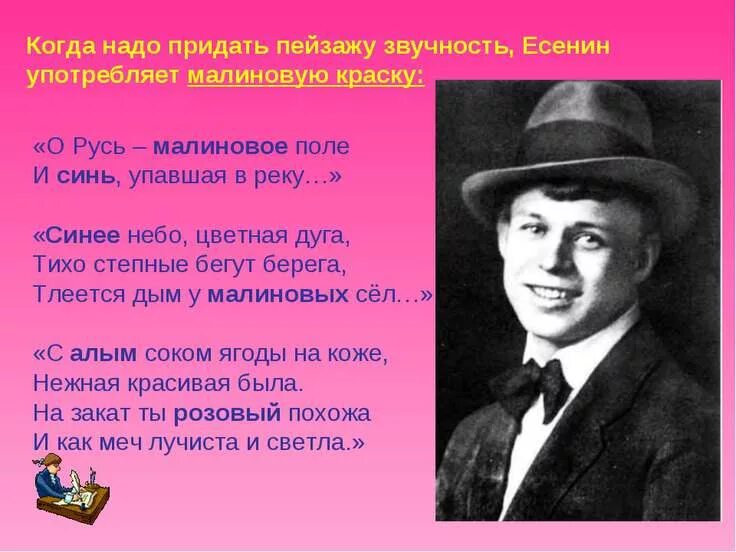 С. Есенин. Цвет в поэзии Есенина. О Русь малиновое поле Есенин. Стихи Есенина о Русь малиновое поле. Вот уж вечер роса анализ стихотворения есенина