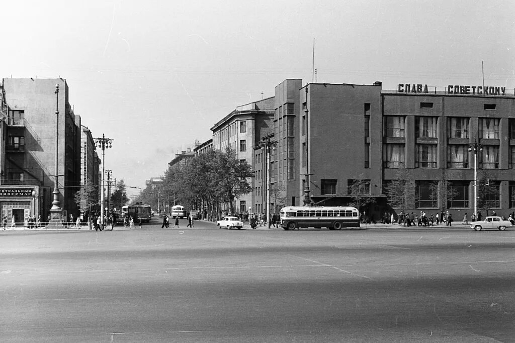 Вид из поймы речки Каменка, Новосибирск, 1973 год Назад в СССР Фотострана Пост №