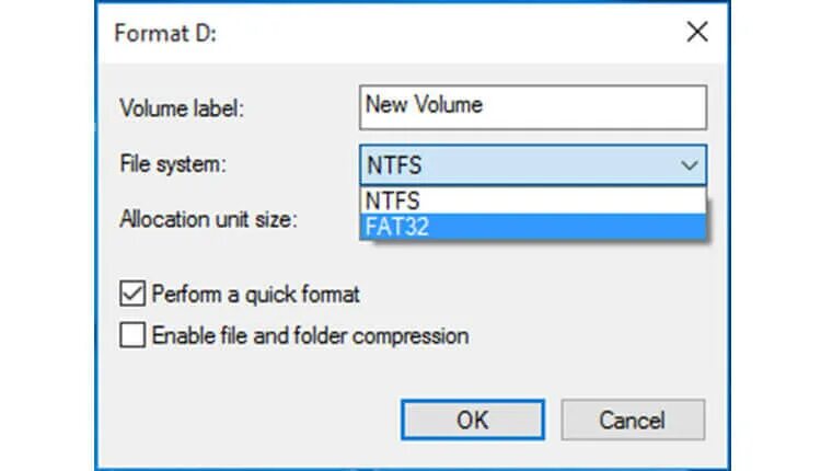 Какого формата ntfs