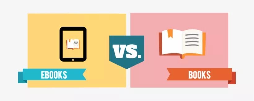 E-book. Books or e-books. Books vs ebooks. Printed books vs e-books.