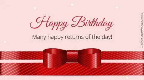 Happy returns