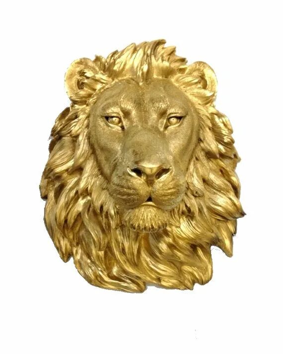 Gold lion. Золотой Лев статуя. Голова Льва. Морда Льва. Золотая голова Льва.