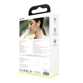 Беспроводные наушники baseus encok w04 white