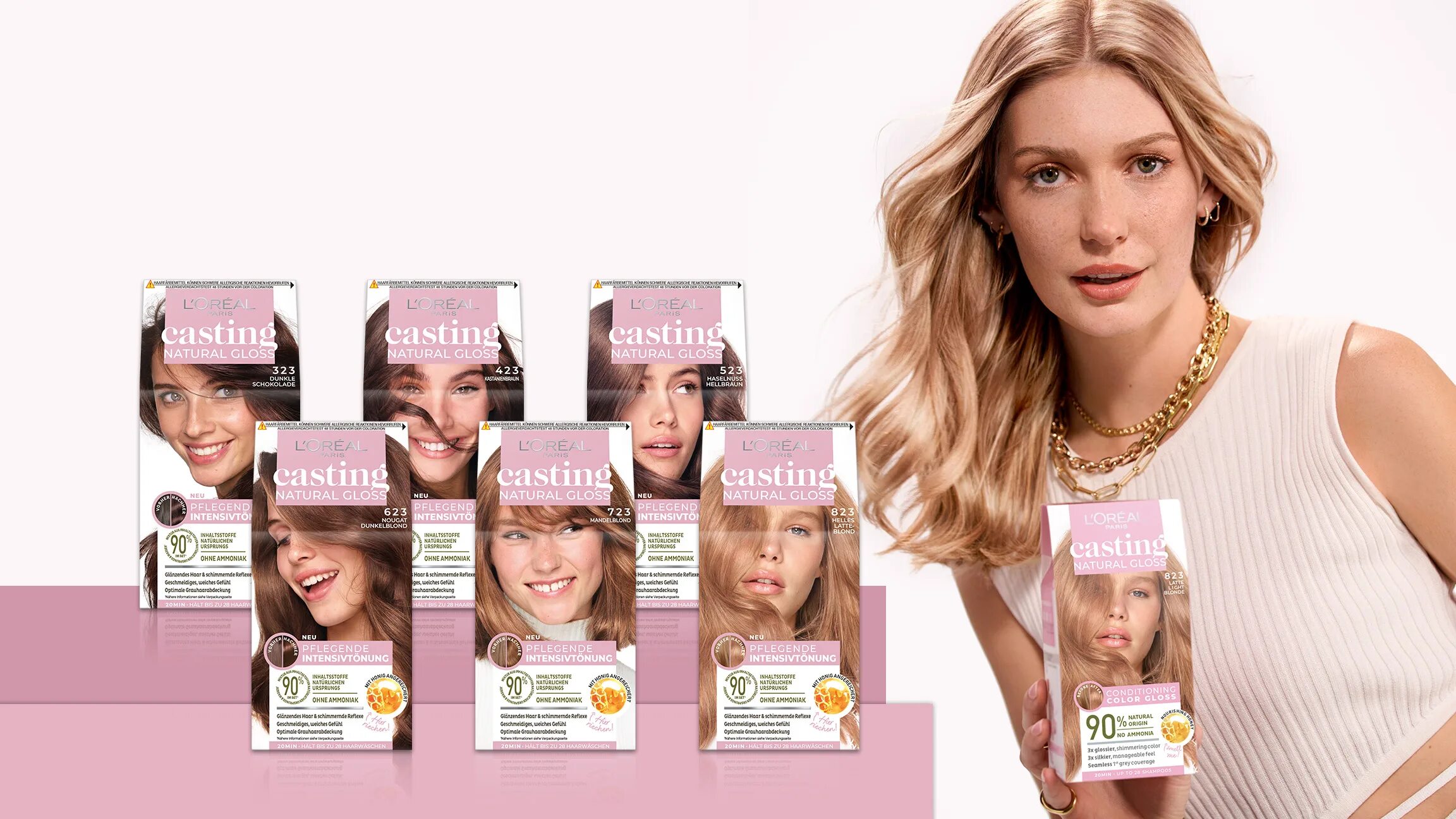 Casting natural gloss. L'Oreal Paris casting natural Gloss. Кастинг натурал Глосс 623. Краска лореаль Париж кастинг натурал Глосс. Кастинг натурал Глосс палитра.