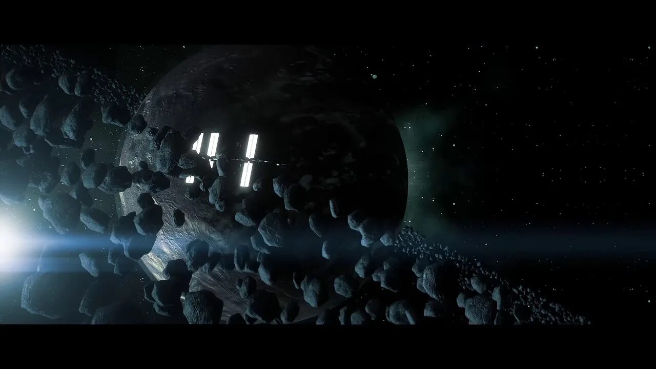 Space scene. Space cinematic. spaceship scene. blender spaceship scene. c4d space scene.