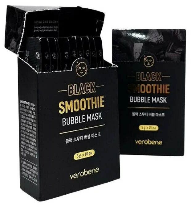 Бабл маска verobene. Smoothie mask. Кислородная маска смузи verobene green smoothie bubble mask 5 гр*10 шт. Verobene black пузырьковая очищающая маска smoothie bubble mask 5gr. Verobene bubble mask.
