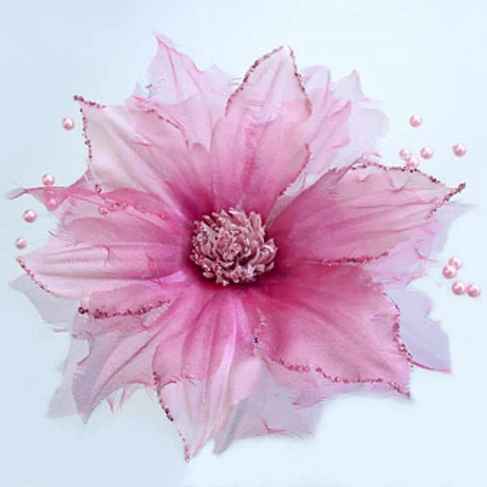 Цветы в технике мастер класс. Цветы из ткани. Фантазийный цветок. Тканевые цветы с тычинками. Клематис из ткани.