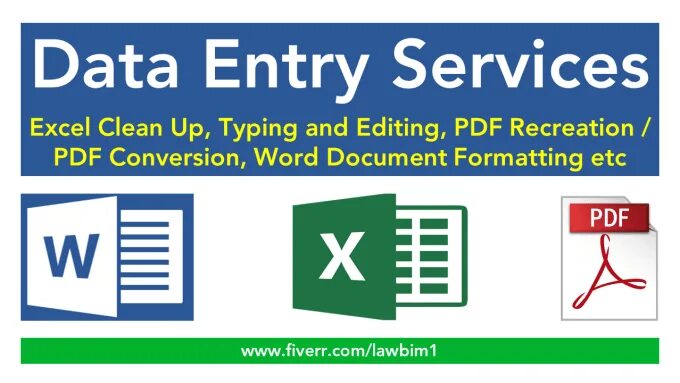 Enter service. Data entry. Excel data entry. Clean excel. Data entry logo.