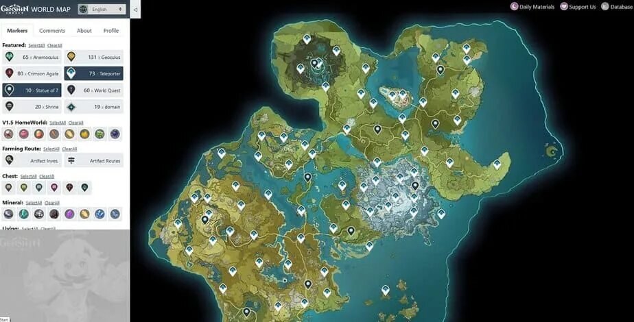 Genshin map appsample