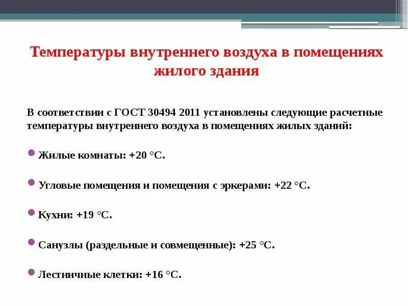 Расчётная температура внутреннего воздуха жилых помещений. Температура внутреннего воздуха для помещений жилых зданий. Расчетная внутренняя температура воздуха внутри помещения.