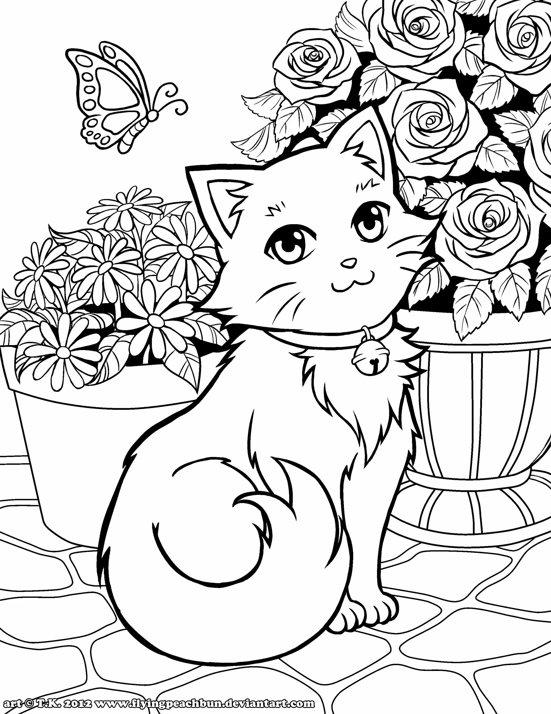 Кошки. Раскраска. Раскраска кошечка. Котенок. Раскраска. Раскраска. Котики