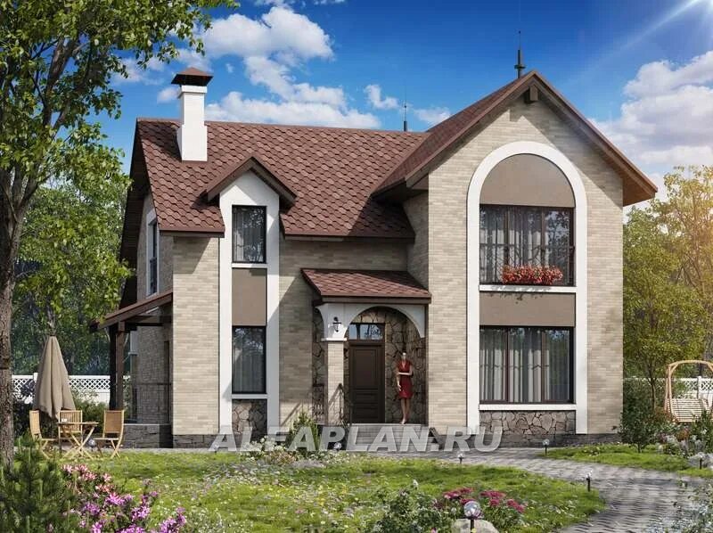 "Шесть соток" - дом для маленького участка (97A), Alfaplan.ru House plan gallery