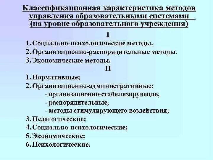 Методология управления образованием. Методы управления образовательными системами. Технология управления воспитательной системой. Теория и методы управления образовательными системами. Методы педагогического управления.