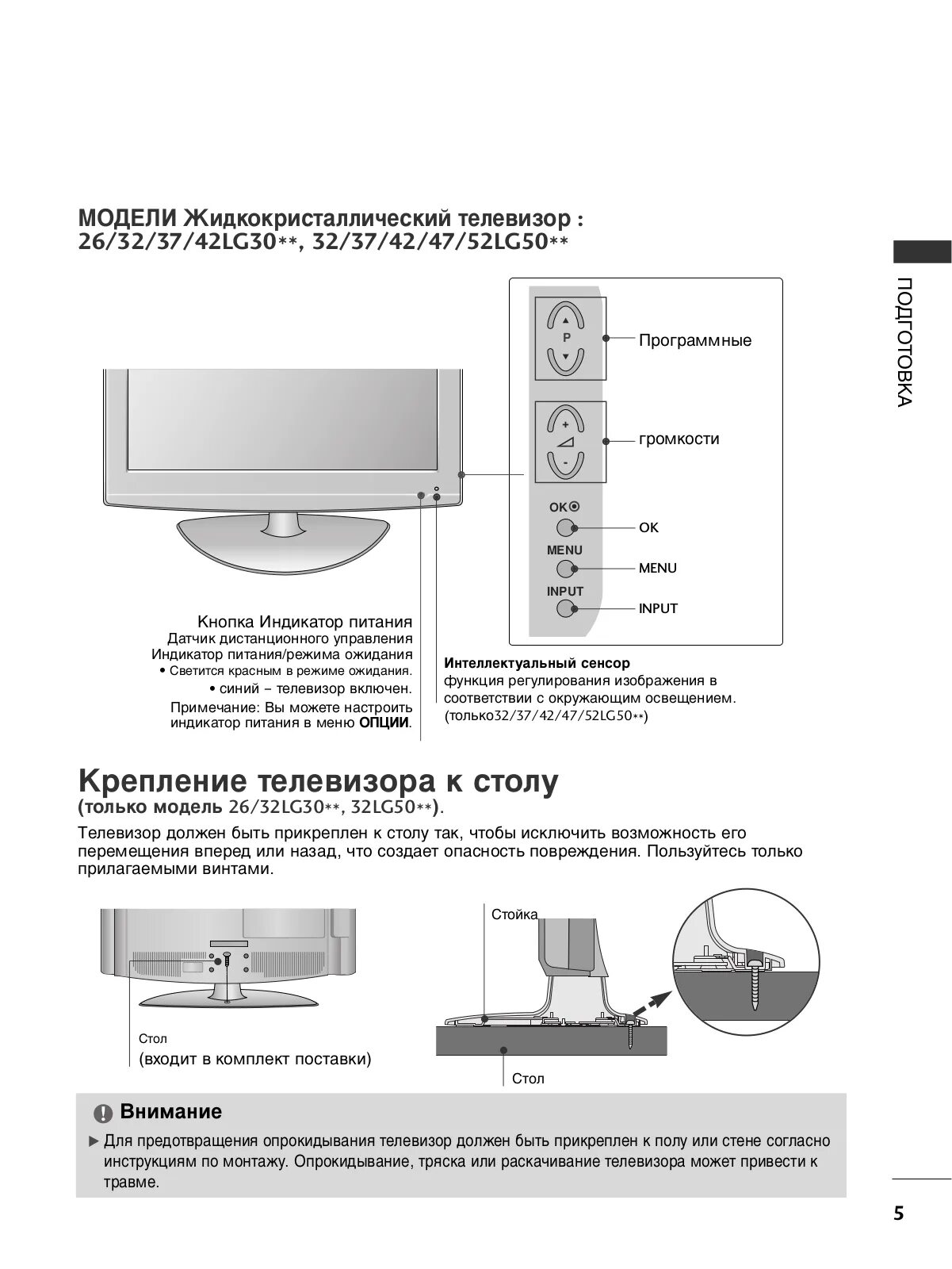 Телевизор lg руководство