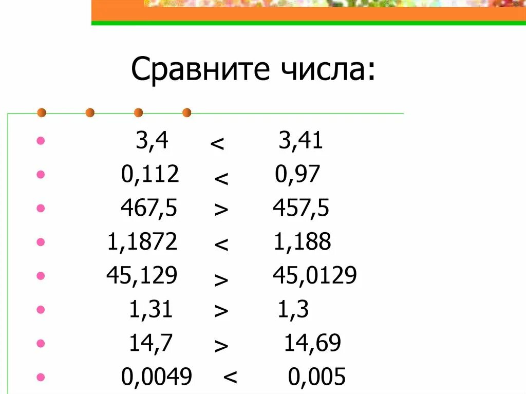 Сравните числа. Сравните числа -5,01 -5.1. Сравни числа. Устный счет.