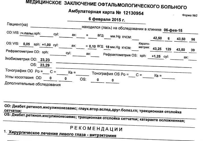 Заключение врача офтальмолога. Карта обследования глазного больного пример. заключение от офтальмолога.