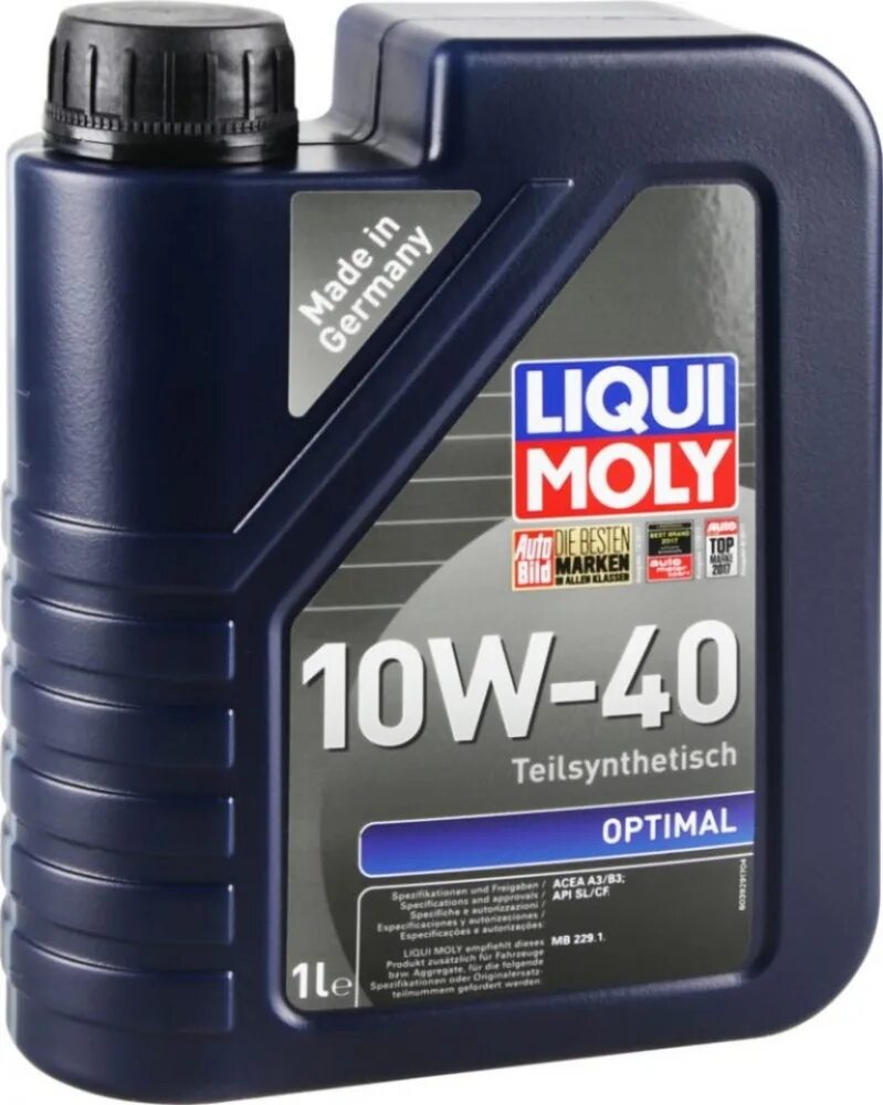 Моторное масло moly 10w 40. OPTIMAL Synth 5w-40 (1л). Моторное масло Liqui Moly OPTIMAL 10w-40 4 л. Liqui Moly 10w 40 Оптимал 5 л. Полусинтетическое моторное масло Liqui Moly OPTIMAL 10w-40, 1 л.