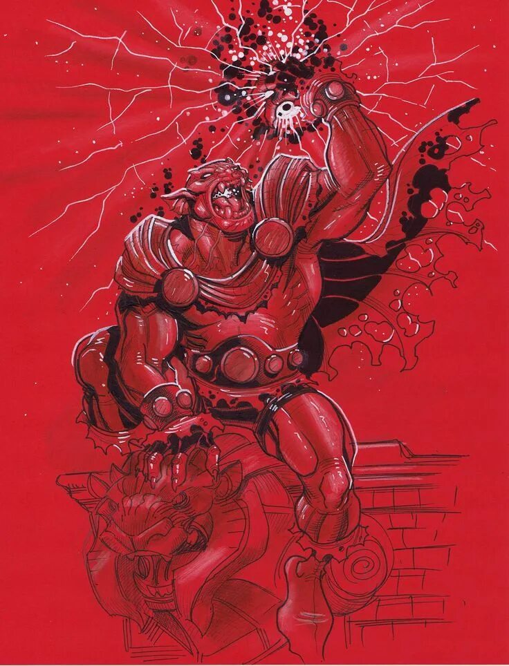 Демон комикс. Этриган dc арт. демон этриган. эдриган dc. etrigan the demon dc comics.