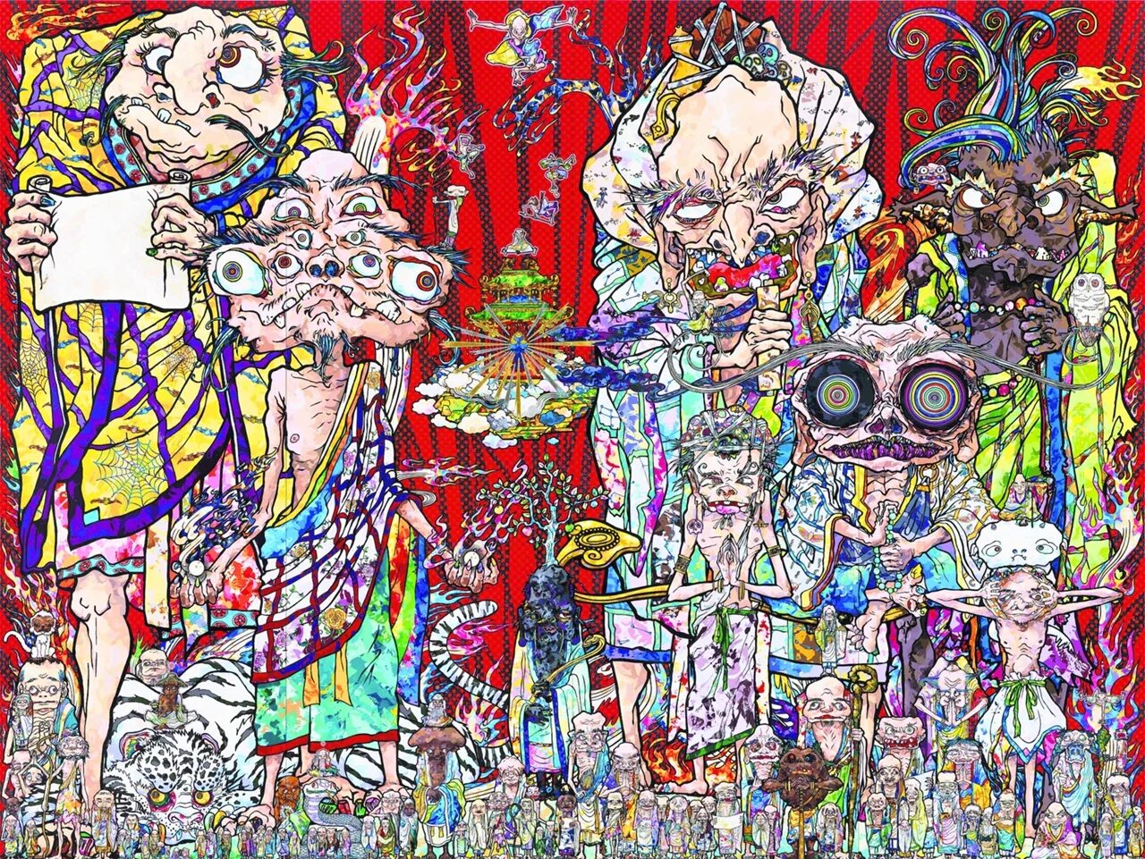 Японский художник Такаши Мураками. Superflat Такаси Мураками. Такаси Мураками художники Японии. Современный японский художник Мураками.