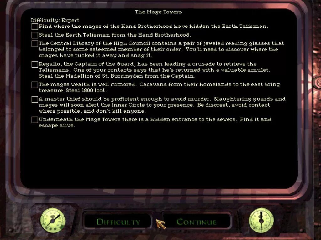 Normal difficulty