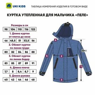 Размеры демисезонных курток
