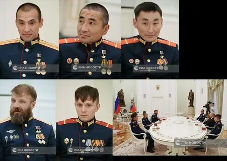 Награждение экипажа танка алеша