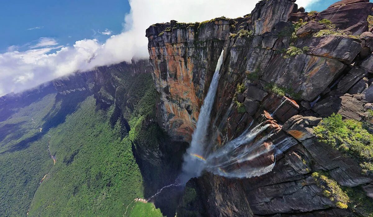 Название невероятное. Водопад Анхель Венесуэла. Венесуэла плато Рорайма. Водопад сальто Анхель Венесуэла. Самый высокий водопад в мире Анхель.