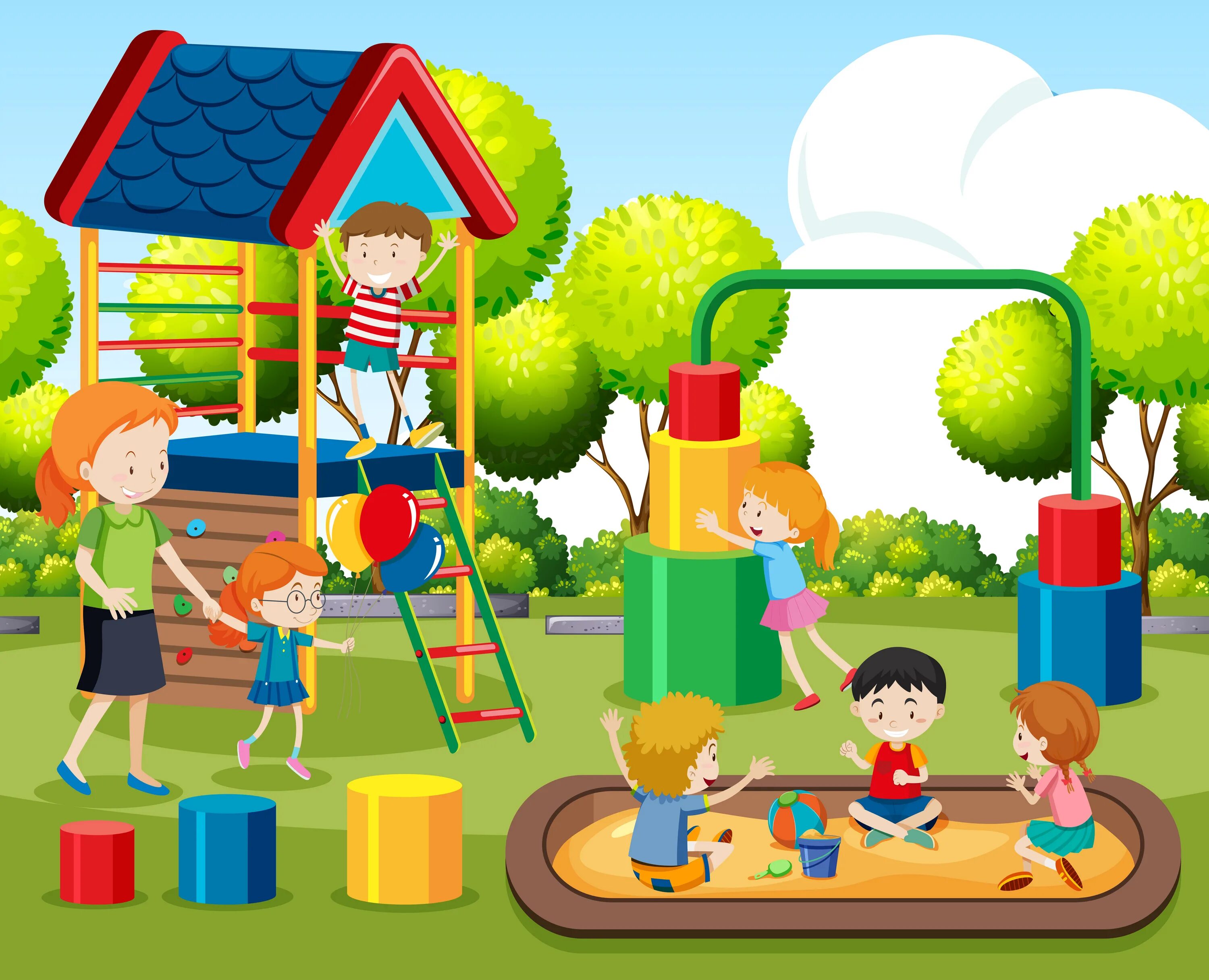 Are on the playground