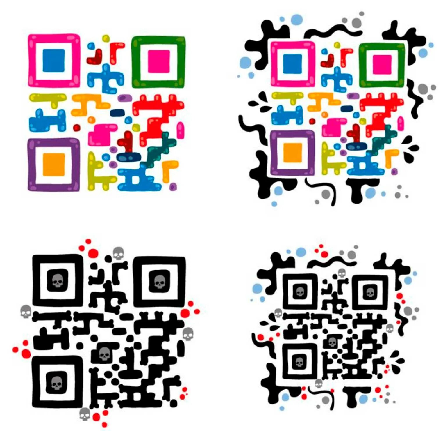 QR коды. Цветной QR код. Необычные QR коды. Дизайнерские QR коды. Создатель qr кода