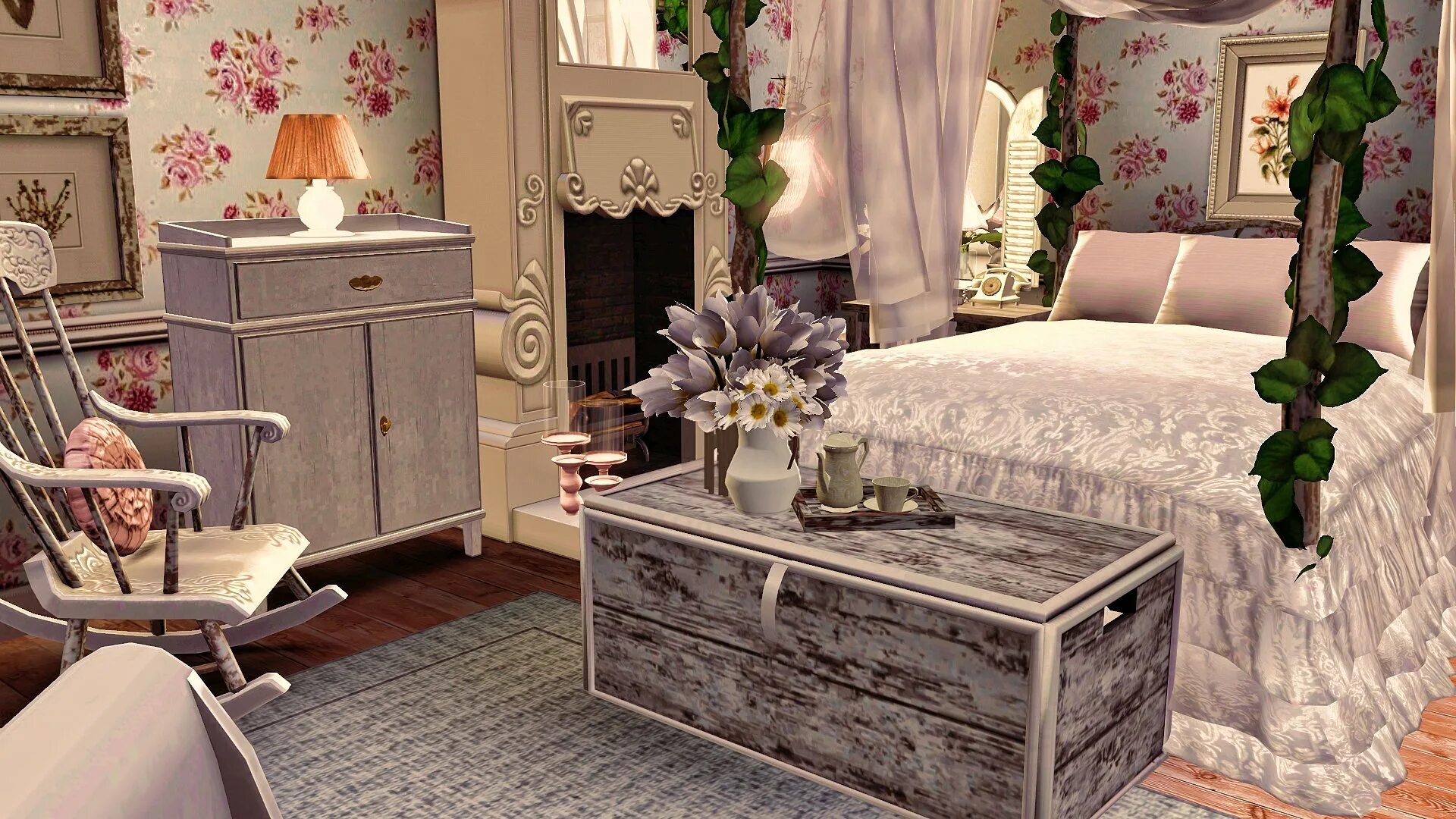 SIMS 4. Shabby Chic спальня. Стиль Богема в симс 4. The SIMS 4: максимализм в интерьере. Симс 2 спальня. Моды для симс интерьер