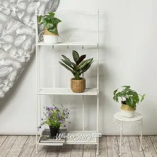 Стеллаж металлический для цветов напольные