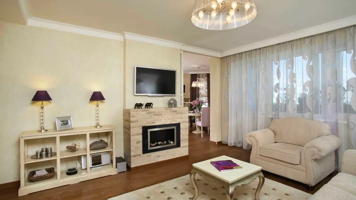 Small Living Room Ideas - Decorating Tips to Make a Room Feel Bigger Fireplace b