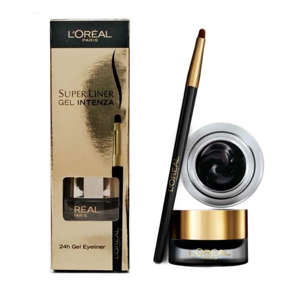 Gel eyeliner. L'Oreal подводка. Gel Intenza. Гелевая подводка для глаз лореаль. Loreal Gel Intenza Eyeliner. Loreal Paris Superliner Gel Intenza Eyeliner.