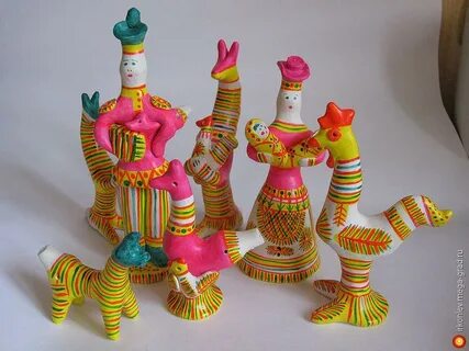 Глиняная игрушка филимоновская