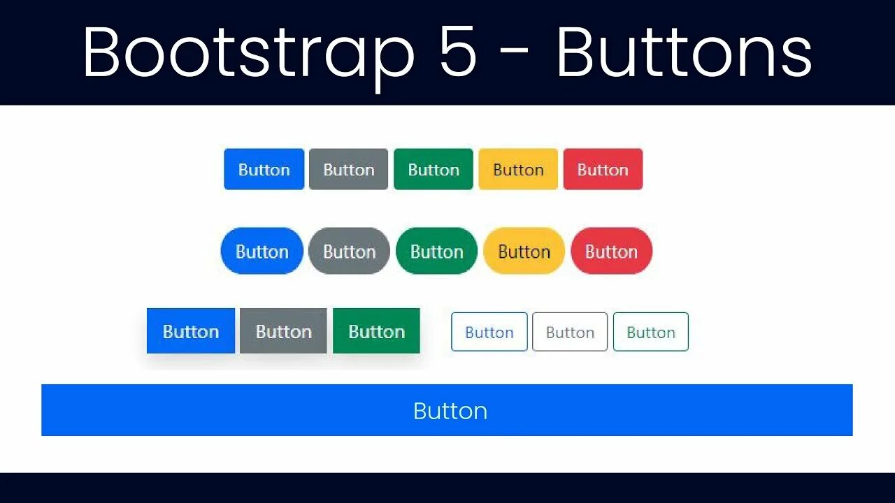 Bootstrap 5 кнопки