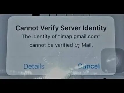 Cannot verify