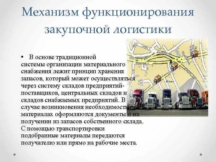Логистика это процесс обеспечения предприятий материальными