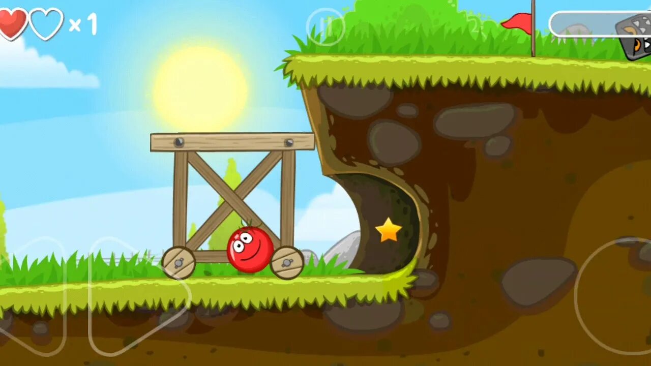 Шар 4 часть 1. Игра Red Ball 4. Красный шарик Red Ball 4. Red Ball 4 зеленые холмы. Red Ball игра первая версия.